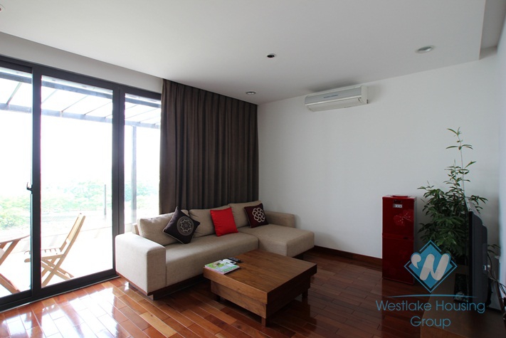 Lake view, large balcony 2 bedroom for lease on Dang Thai Mai, Tay Ho, Hanoi